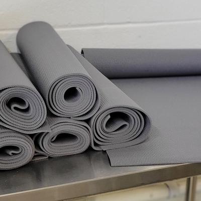 Six Gray Yoga Mats