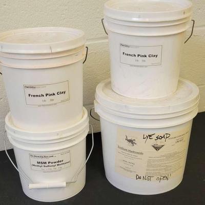 Soapmaking Supplies - Lye, Clay, MSM Powder