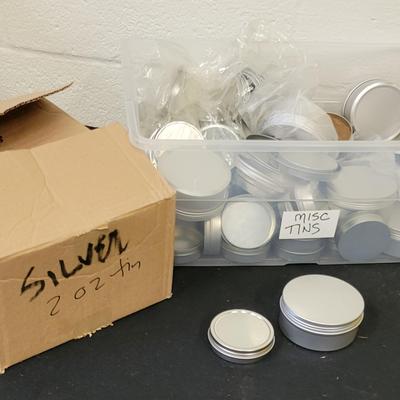Metal Tins, 2 oz and others - New