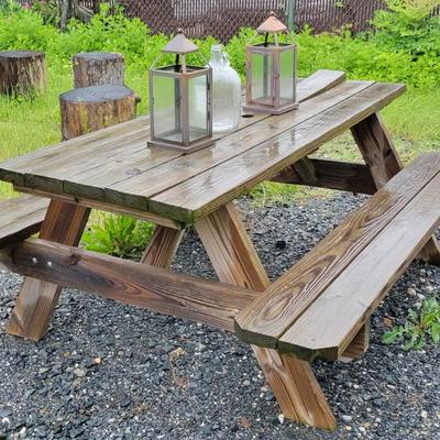 Wooden Picnic Table #4