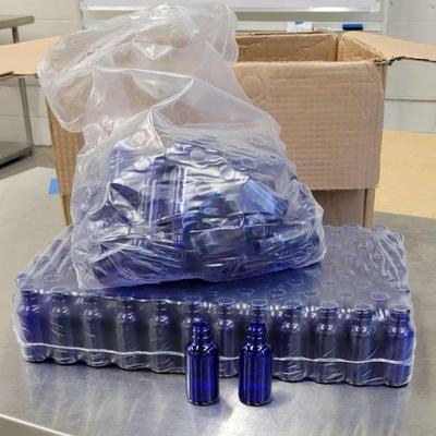 1 oz. Cobalt Glass Bottles - about 200