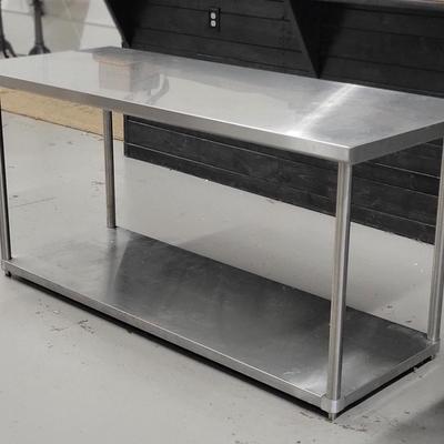 Stainless Steel Worktable #3 with Bottom Shelf