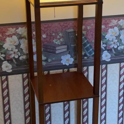 Lamp Bookshelf with Paper Shade