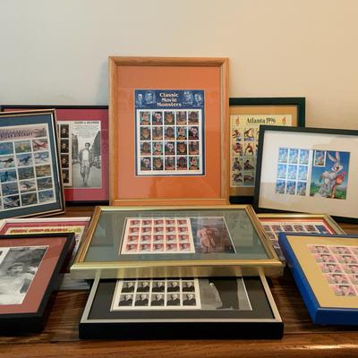 Collection of Framed Stamp Sets
