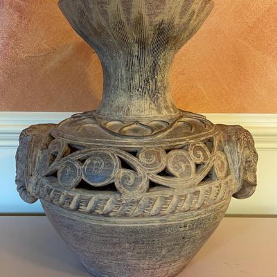Thailand Ban Chiang Vintage Earthware Terracotta Elephant Vase