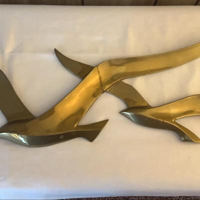 Brass Decorative Seagulls 