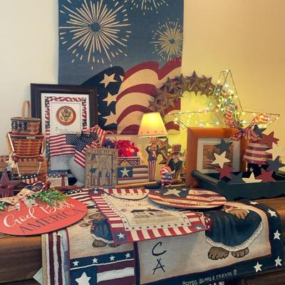 Large Mystery Lot of Americana Decor & More