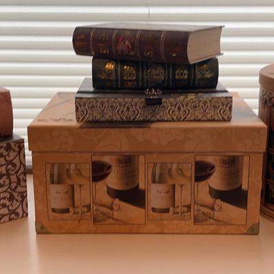 Assortment of Decorative Storage Boxes