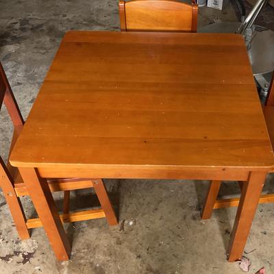 Wooden Child’s Table & Chair Set