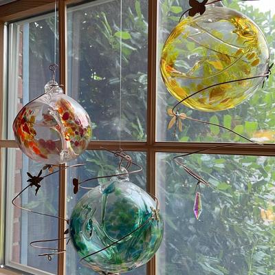 Kitras Art Glass Trio Tree of Enchanted Balls