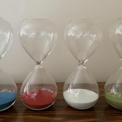 Collection of Colored Hour Glasses