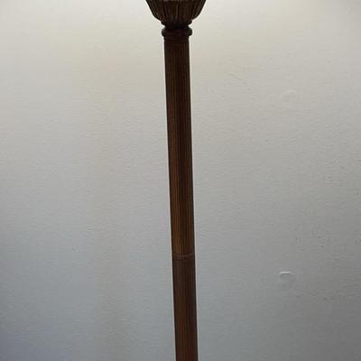 Bronze Crackle Paint Floor Lamp