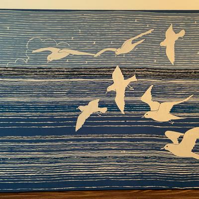 Seagulls Fabric Wall Decor