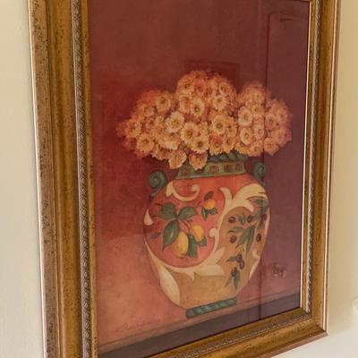 Pamela Gladding "Tuscan Bouquet" Framed and Signed Print