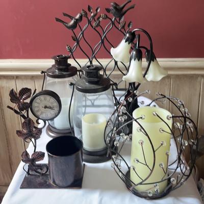 Assortment of Wire Metal Decor & More