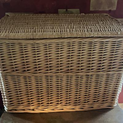 Trio of Nesting Wicker Baskets