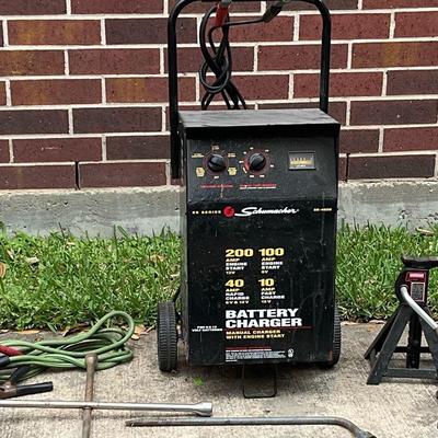 Battery Charger & Jack Stands