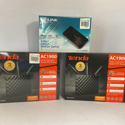 WiFi Router And Desktop Switch