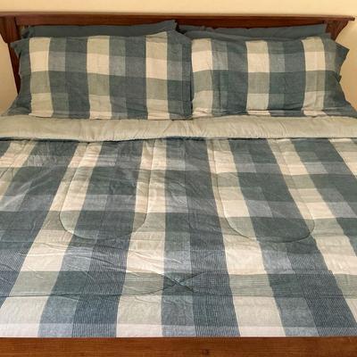 Plaid Comforter Set- King