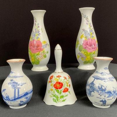 Floral White Porcelain Bell And More