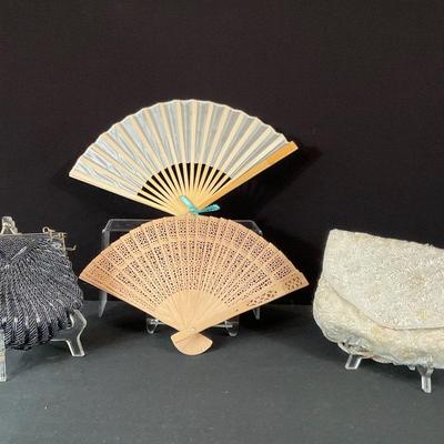 Beaded Evening Bags And Hand Fans
