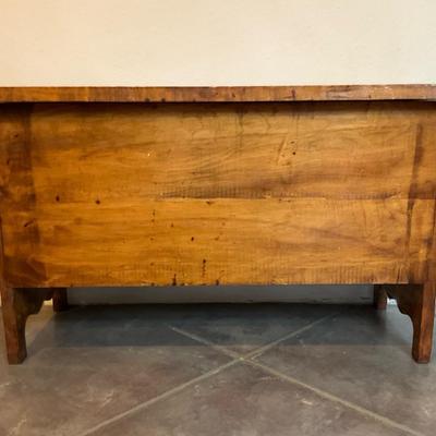 Small Storage Chest With Hinged Lid