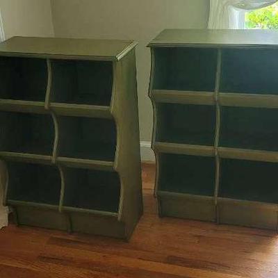 Unique Matching Set Of Pier One Vintage Shelving For Storage