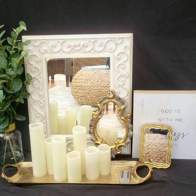 Mirrors, Battery Powered Candles, And More