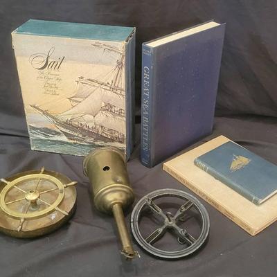 Sail: The Romance Of Clipper Ship Books And Antique Spit Jack