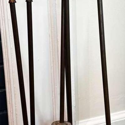 Vintage Brass Fireplace Accessory Set