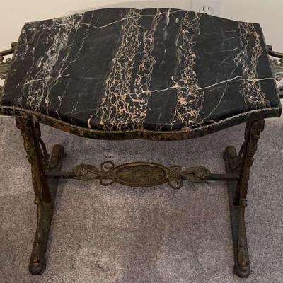 Unique Marble  And Metal Table