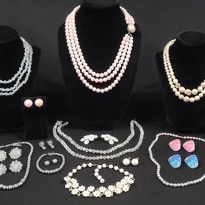 Pearl, Hematite, And Beaded Jewelry 