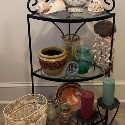 Corner Shelf With Beach Decor