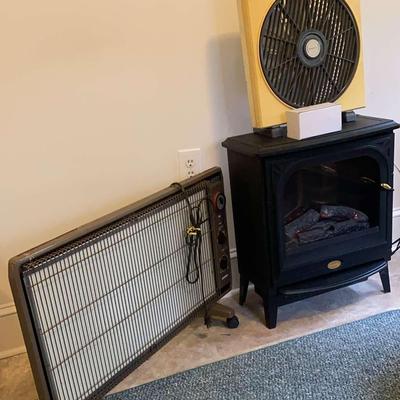 Electralog Stand Alone Fireplace, Kendall Space Heater & Windmere Fan