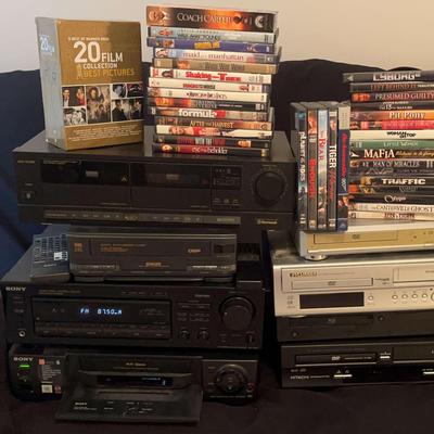Seven Entertainment Pieces, Includes DVD’s And VHS 