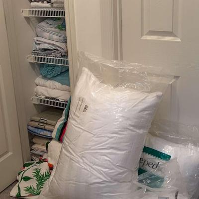 Large Variety Of Towels, Linens And Bed Pillows