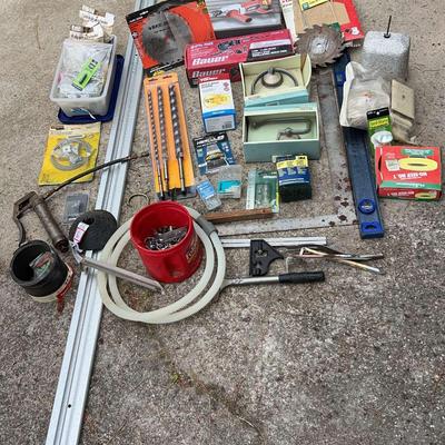 Tools And Supplies Featuring A Bauer Multi-Tool