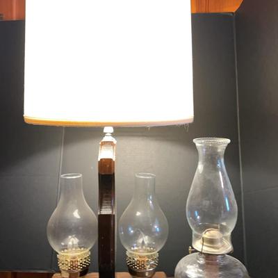 Unique Table Lamp With Hurricane Lamps