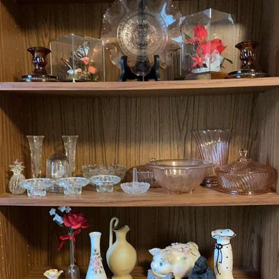 Pink Depression Glass Pieces And More