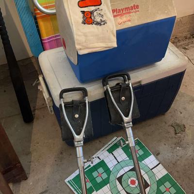 Coolers And Two Marsh Seats