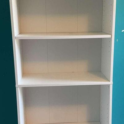 White Pressed Board Bookshelf