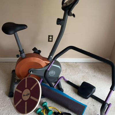 Exercise Bike, Ab Lounger And Fitness Items