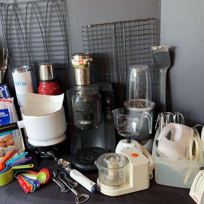 Appliances And Glassware Featuring A Tupperware Ice Cream Scoop