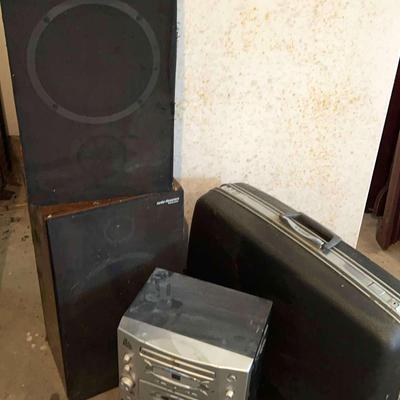 Vintage Turbo Thrusters By Panasonic & The Singing Machine And A Samsonite Suitcase