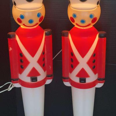 Vintage 31” Illuminated Toy Soldiers