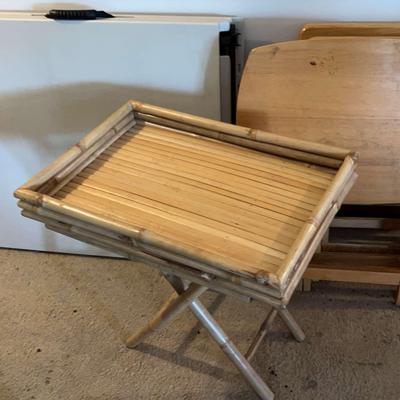 Plastic, Wood, And Bamboo Folding Tables 