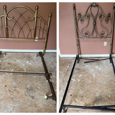 Two Metal Headboards With Bedrails