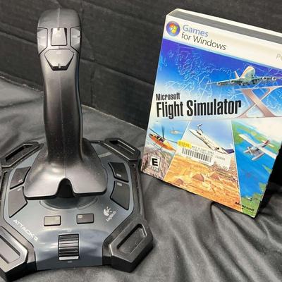 Joystick By Logitech & Flight Simulator Game
