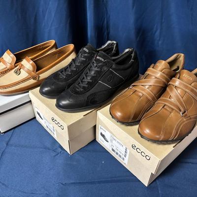 Etienne Aigner  Cinnamon/Tan  Size 10 & ecco Life Black & ecco Charm in Brown Size 10-10.5