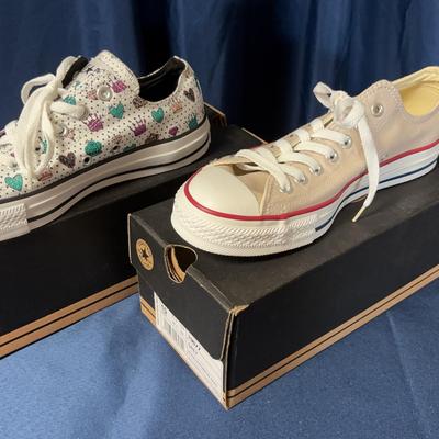 Converse CT Jewel Ox White/Multi & All Star Ox Grey Women's Size 10
